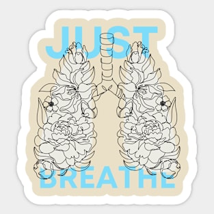 Just Breathe Sticker